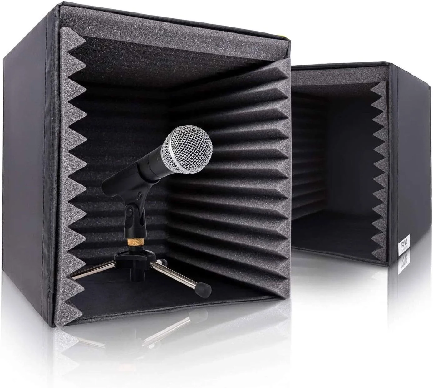 محفظه عایق صدا برای ضبط صدا پایل مدل PSiB27X2 - جعبه مکعبی فوم عایق صدا برای میکروفون، فیلتر کاهش صدا، پلتفرم عایق نویز آکوستیک با پدینگ