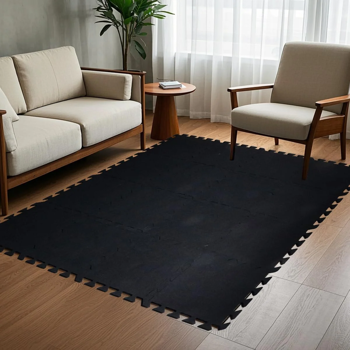 16 Pcs Thick Sound Absorbing Interlocking Floor Mats, 11.8 x 11.8 x 0.4 inches High Density Piano Carpet Drum Rug, Non-Slip Anti Vibration Soundproof Pads Acoustic Blankets for Music Studio, Black 16 Pcs Thick Sound Absorbing Interlocking Floor Mats, 11.8 x 11.8 x 0.4 inches High Density Piano Carpet Drum Rug, Non-Slip Anti Vibration Soundproof Pads Acoustic Blankets for Music Studio, Black