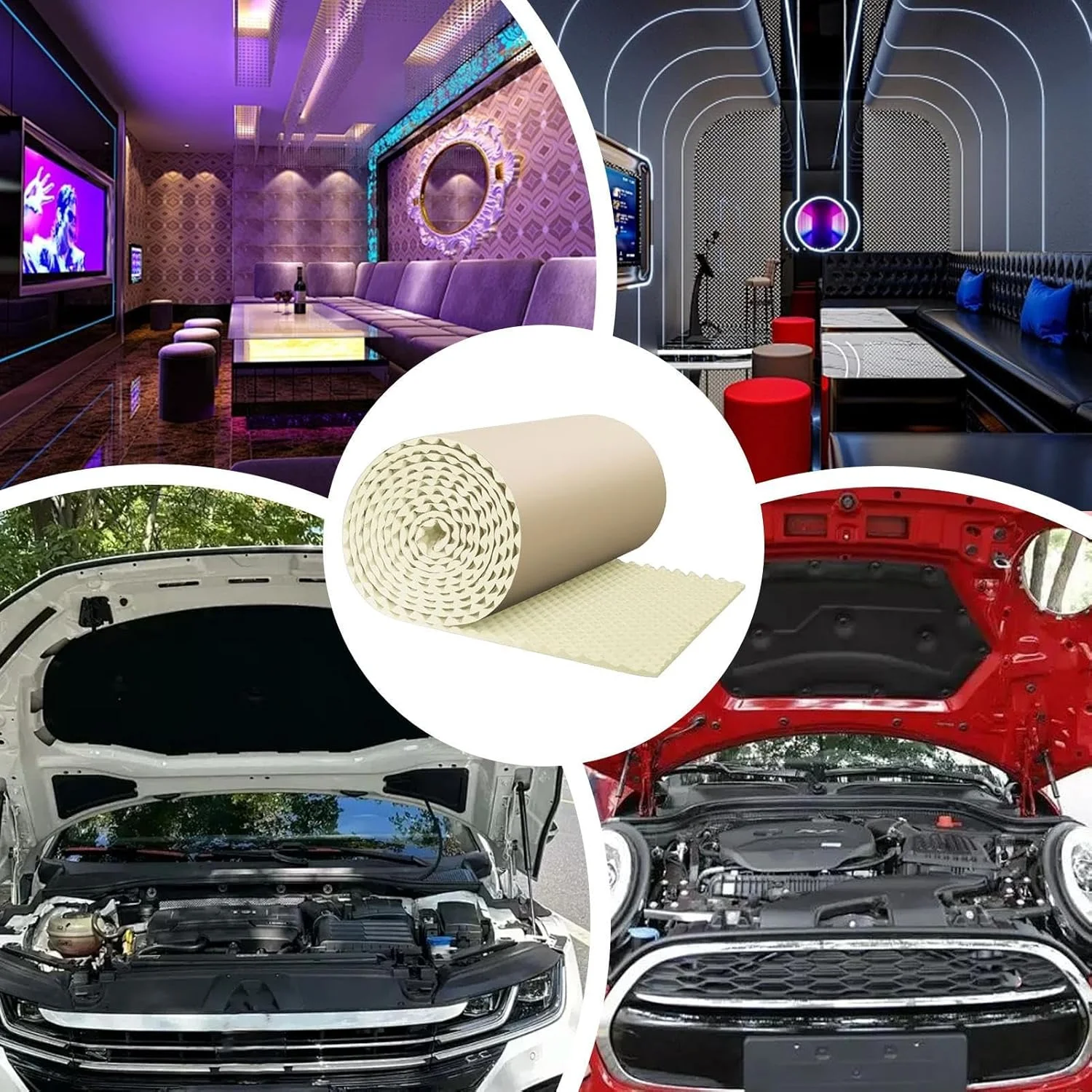 پنل های عایق صدا - پنل های عایق صدا برای دیوار - پد آکوستیک با پشت چسب دار، کاهش دهنده نویز برای استودیو داخلی، آپارتمان، خودرو پنل های عایق صدا - پنل های عایق صدا برای دیوار - پد آکوستیک با پشت چسب دار، کاهش دهنده نویز برای استودیو داخلی، آپارتمان، خودرو