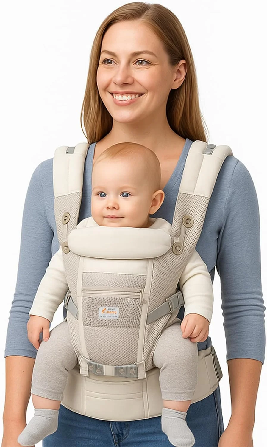 آغوشی نوزاد برای نوزادان تا کودکان نوپا، آغوشی نوزاد 4 در 1 قابل تنظیم با پشتیبانی کمری، پارچه نرم و تنفسی، آغوشی سینه نوزاد با راحتی تمام روز، 3 تا 30 کیلوگرم آغوشی نوزاد برای نوزادان تا کودکان نوپا، آغوشی نوزاد 4 در 1 قابل تنظیم با پشتیبانی کمری، پارچه نرم و تنفسی، آغوشی سینه نوزاد با راحتی تمام روز، 3 تا 30 کیلوگرم