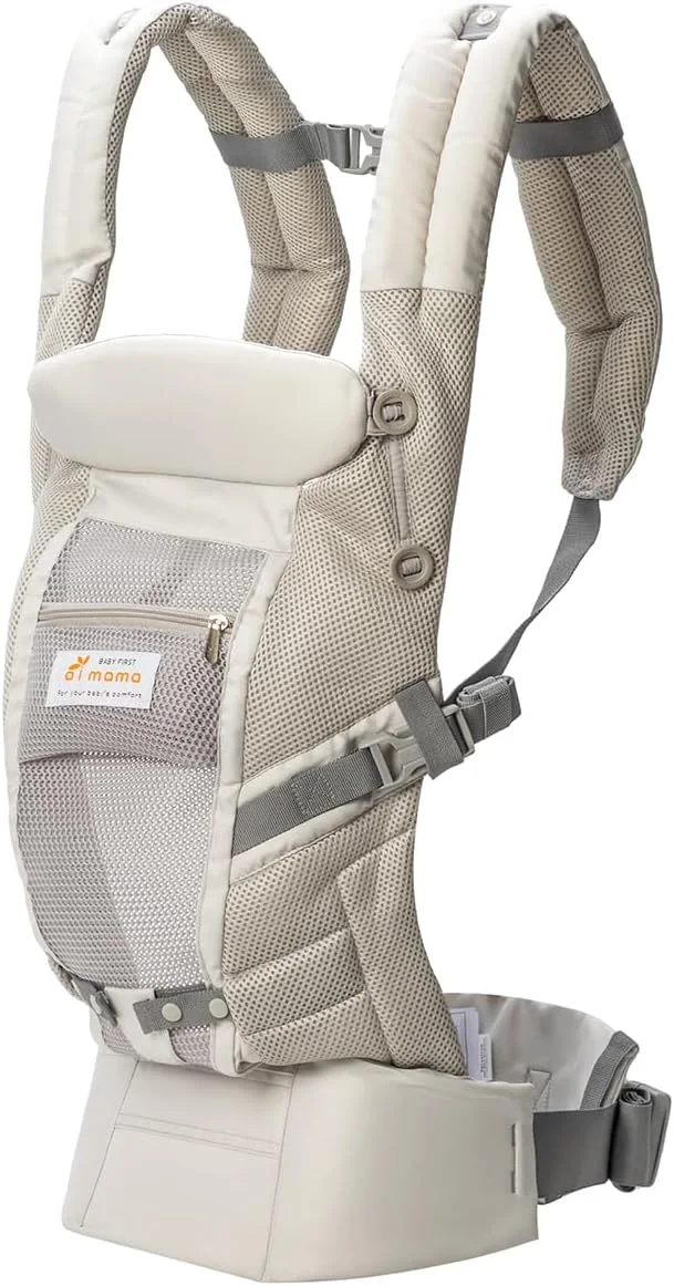 آغوشی نوزاد برای نوزادان تا کودکان نوپا، آغوشی نوزاد 4 در 1 قابل تنظیم با پشتیبانی کمری، پارچه نرم و تنفسی، آغوشی سینه نوزاد با راحتی تمام روز، 3 تا 30 کیلوگرم