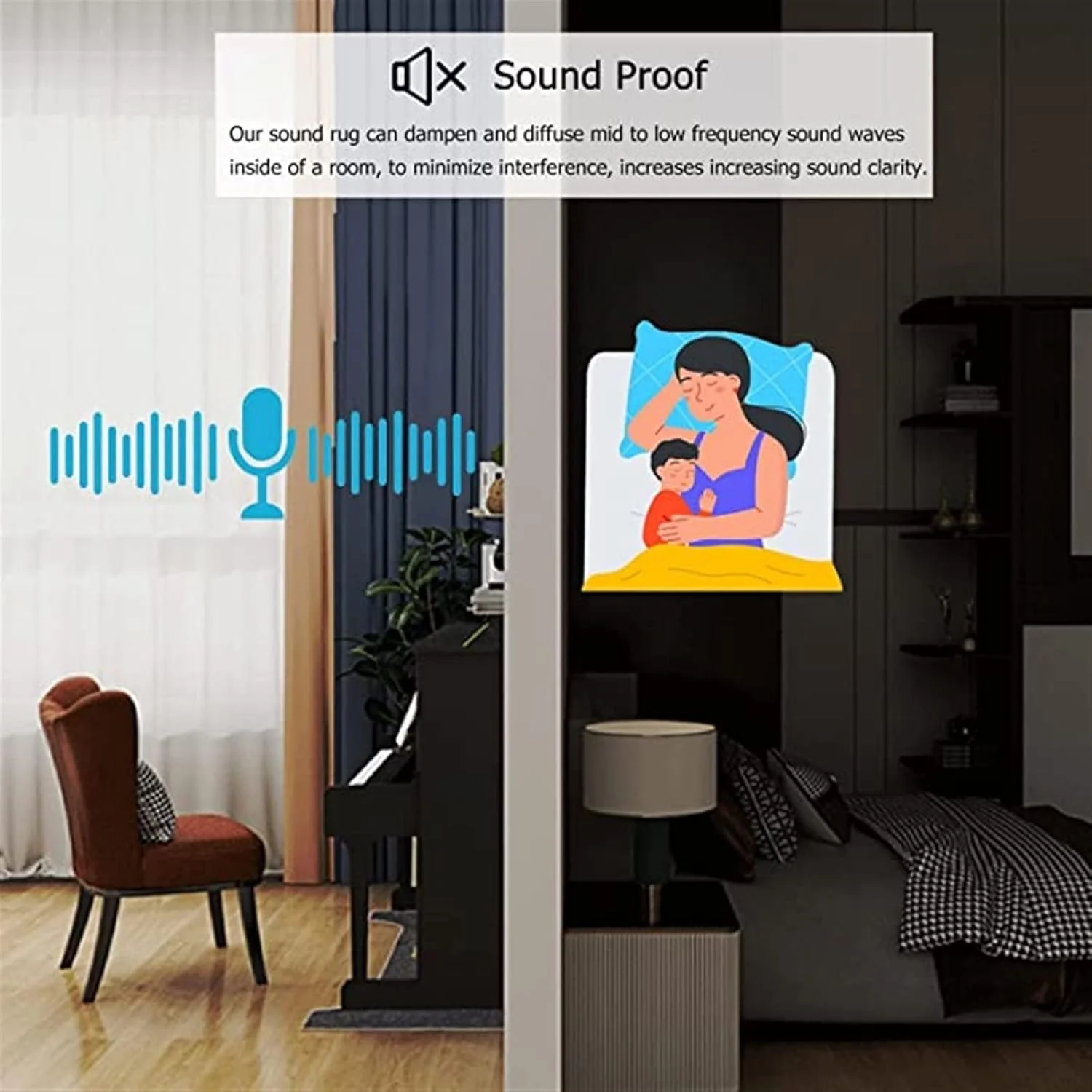 فرش دستبافت برای پیانو، پد ضد صدا، پتو عایق صدا، پد جاذب صدا، فرش ضد لغزش، پد آکوستیک با ضخامت 20 میلی متر فرش دستبافت برای پیانو، پد ضد صدا، پتو عایق صدا، پد جاذب صدا، فرش ضد لغزش، پد آکوستیک با ضخامت 20 میلی متر