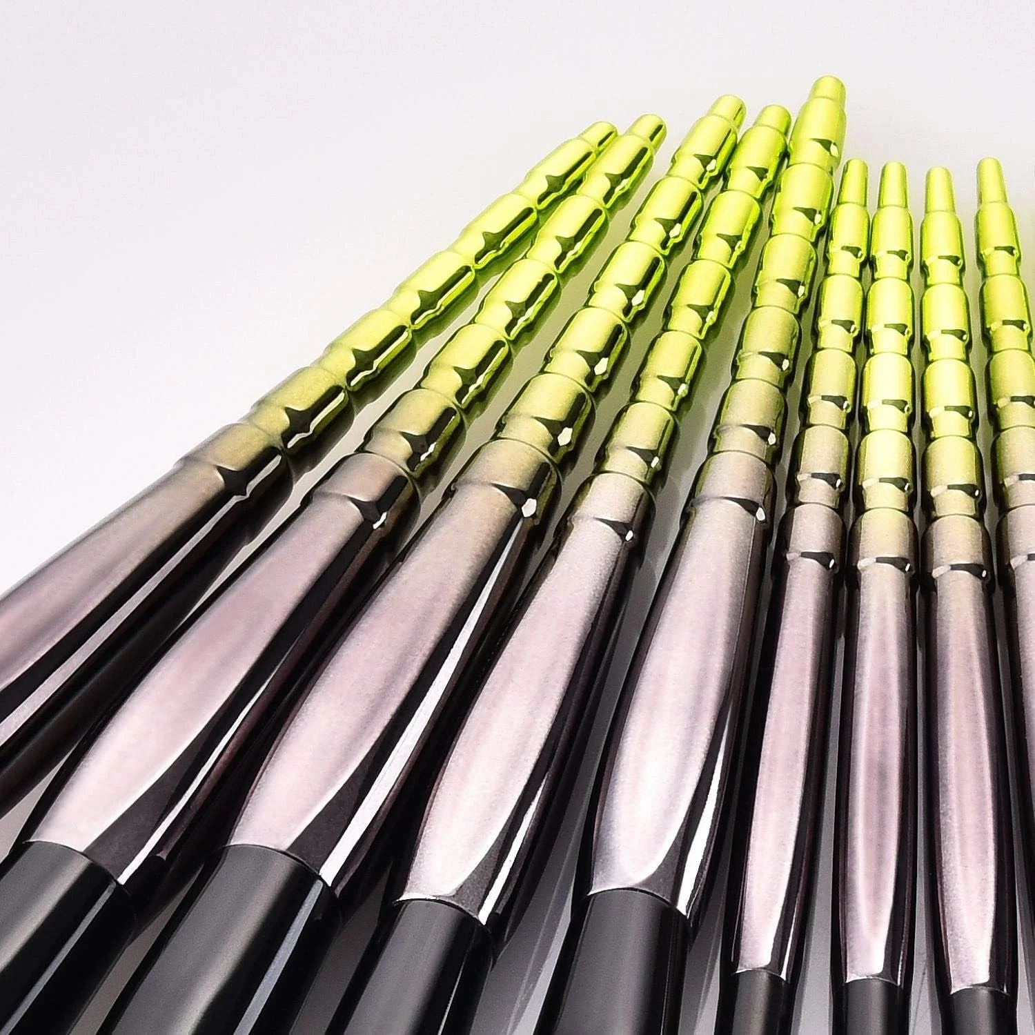 LINGLING-MAKEUP BRUSH ست برس آرایشی 12 عددی شامل برس کرم پودر، برس رژگونه صورتی، برس سایه چشم، برس براق کننده - سبز، بادوام و حمل آسان LINGLING-MAKEUP BRUSH ست برس آرایشی 12 عددی شامل برس کرم پودر، برس رژگونه صورتی، برس سایه چشم، برس براق کننده - سبز، بادوام و حمل آسان