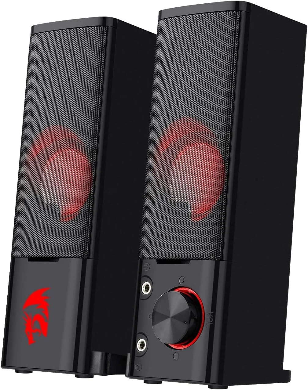 اسپیکر گیمینگ کامپیوتر Redragon GS550 Orpheus، نوار صوتی استریو 2.0 کاناله رومیزی با اندازه جمع و جور و قابل حمل