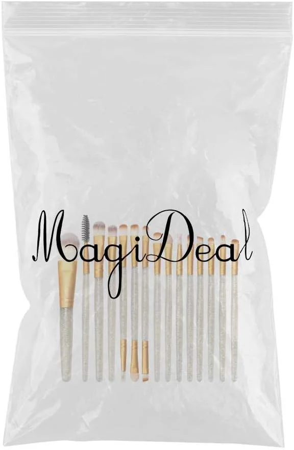 Lina Trading 15Pcs Professional Makeup Brushes Set Make up Cosmetic Brush Tools kit Silver Lina Trading 15Pcs Professional Makeup Brushes Set Make up Cosmetic Brush Tools kit Silver