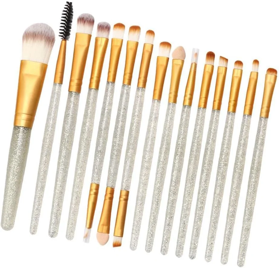 Lina Trading 15Pcs Professional Makeup Brushes Set Make up Cosmetic Brush Tools kit Silver Lina Trading 15Pcs Professional Makeup Brushes Set Make up Cosmetic Brush Tools kit Silver