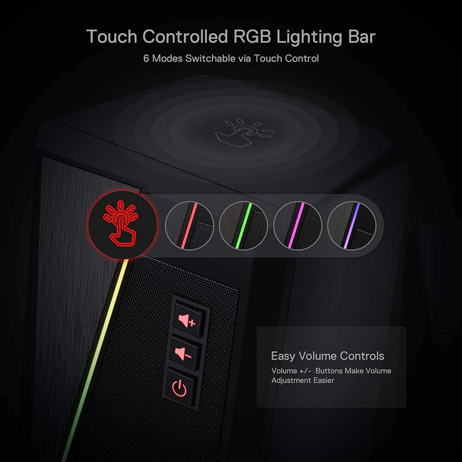 اسپیکر دسکتاپ ریدراگون مدل Gs520 Anvil RGB، 2.0 اسپیکر دسکتاپ ریدراگون مدل Gs520 Anvil RGB، 2.0