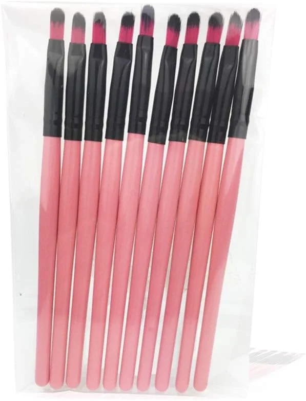 LINGLING-MAKEUP BRUSH ست 10 عددی براش آرایشی، براش لب، براش سایه چشم، ابزار کاربردی هایلایت - صورتی، بادوام و حمل آسان (رنگ: مشکی صورتی) LINGLING-MAKEUP BRUSH ست 10 عددی براش آرایشی، براش لب، براش سایه چشم، ابزار کاربردی هایلایت - صورتی، بادوام و حمل آسان (رنگ: مشکی صورتی)