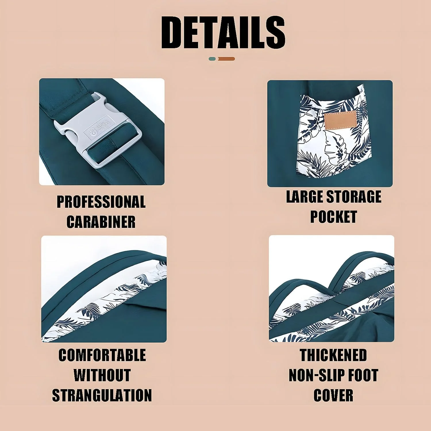 اسلینگ حمل نوزاد X spring، مناسب برای نوزاد و کودک نوپا، اسلینگ چند منظوره قابل حمل، ارگونومیک و قابل تنظیم از جنس پنبه، مناسب برای حمل آسان نوزاد