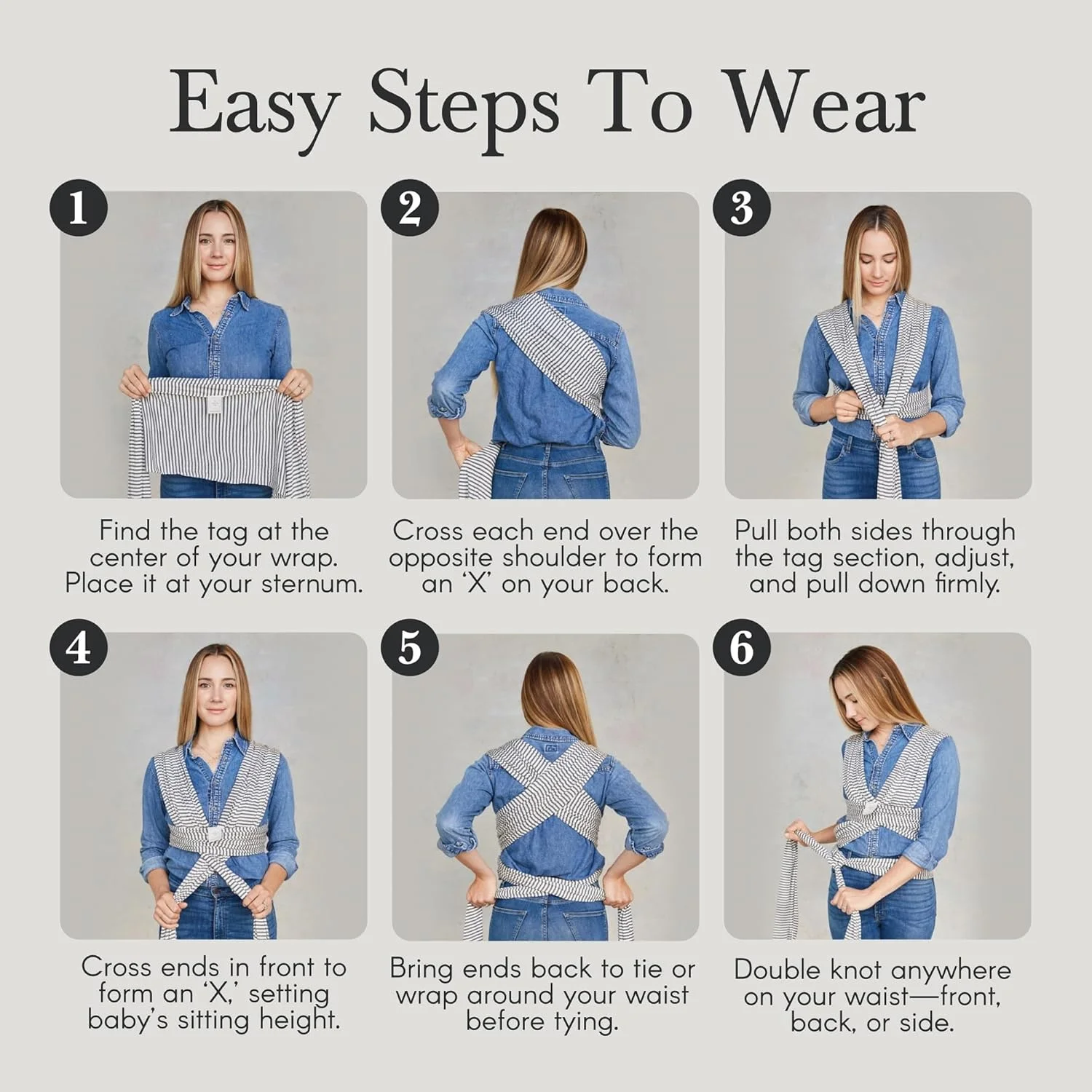 آغوشی نوزاد سالی بیبی - آغوشی سبک وزن نوزاد - لوازم ضروری نوزاد - برای نوزادان، کودکان و نوزادان 3.6 تا 11.3 کیلوگرم - ریحان