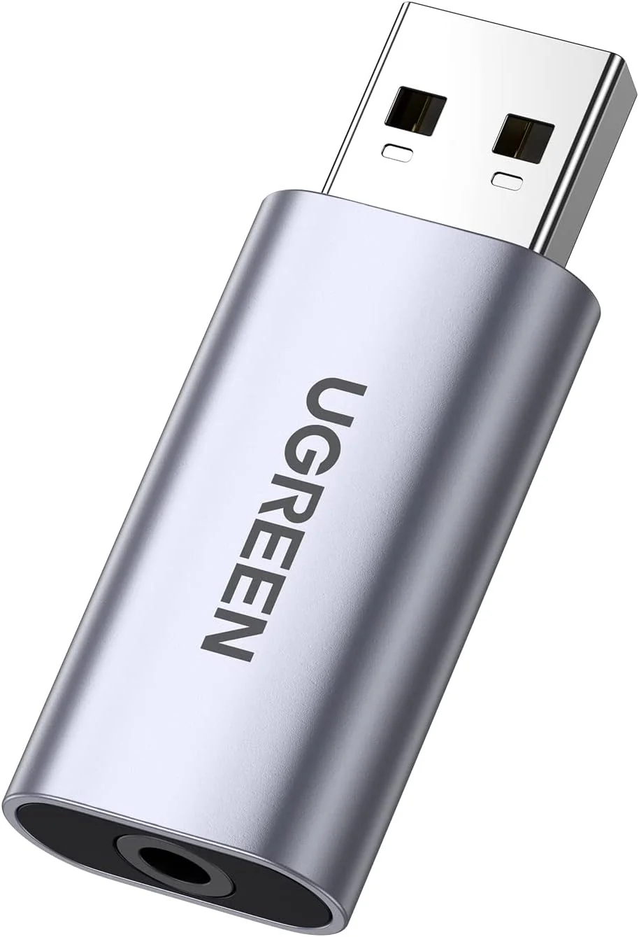 آداپتور کارت صدای USB یوگرین، آداپتور USB به جک 3.5 میلیمتری، کارت صدای خارجی آلومینیومی، آداپتور هدست سازگار با ویندوز، مک او اس، PS5، لینوکس، کامپیوتر، لپتاپ، دسکتاپ، رزبری پای 4 آداپتور کارت صدای USB یوگرین، آداپتور USB به جک 3.5 میلیمتری، کارت صدای خارجی آلومینیومی، آداپتور هدست سازگار با ویندوز، مک او اس، PS5، لینوکس، کامپیوتر، لپتاپ، دسکتاپ، رزبری پای 4