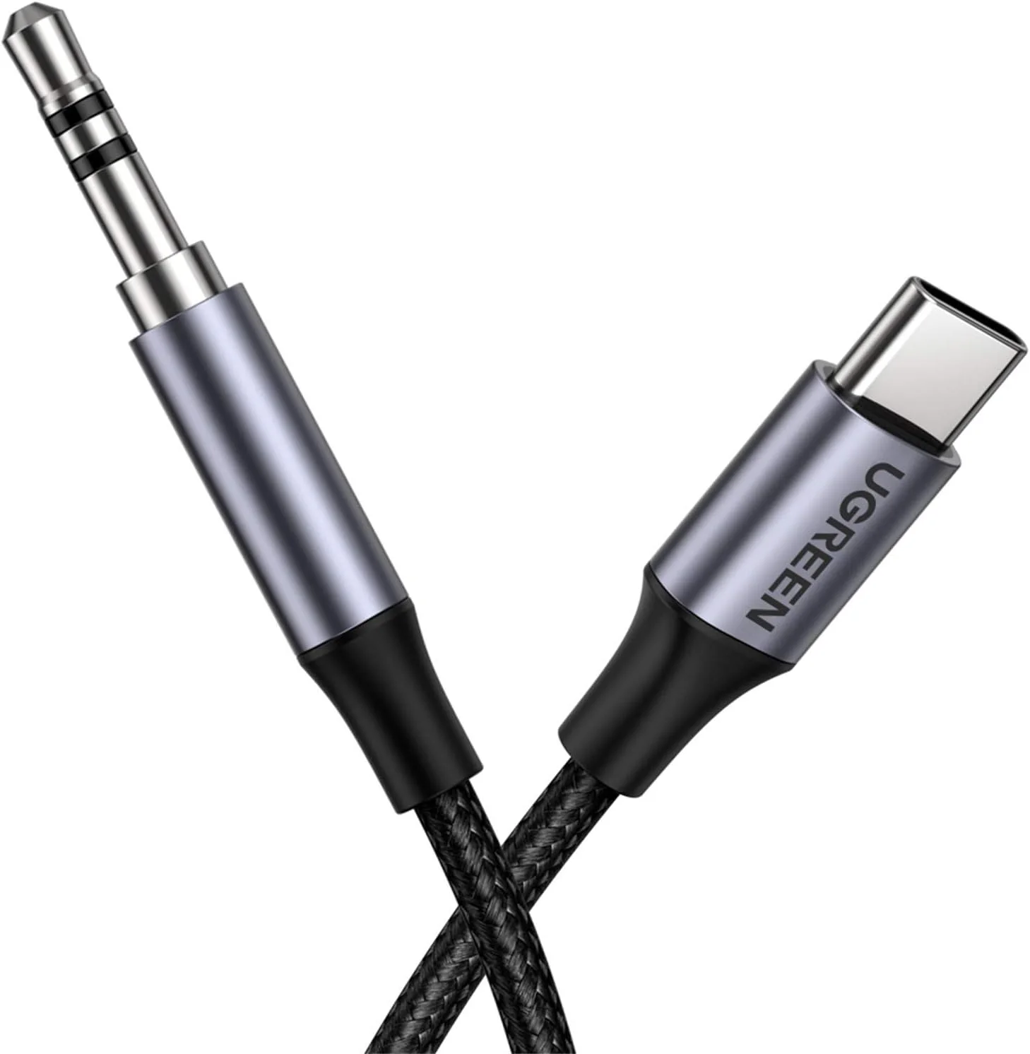 کابل USB C به مینی جک 3.5 میلی متری Ugreen طول 1 متر خاکستری (AV143) کابل USB C به مینی جک 3.5 میلی متری Ugreen طول 1 متر خاکستری (AV143)