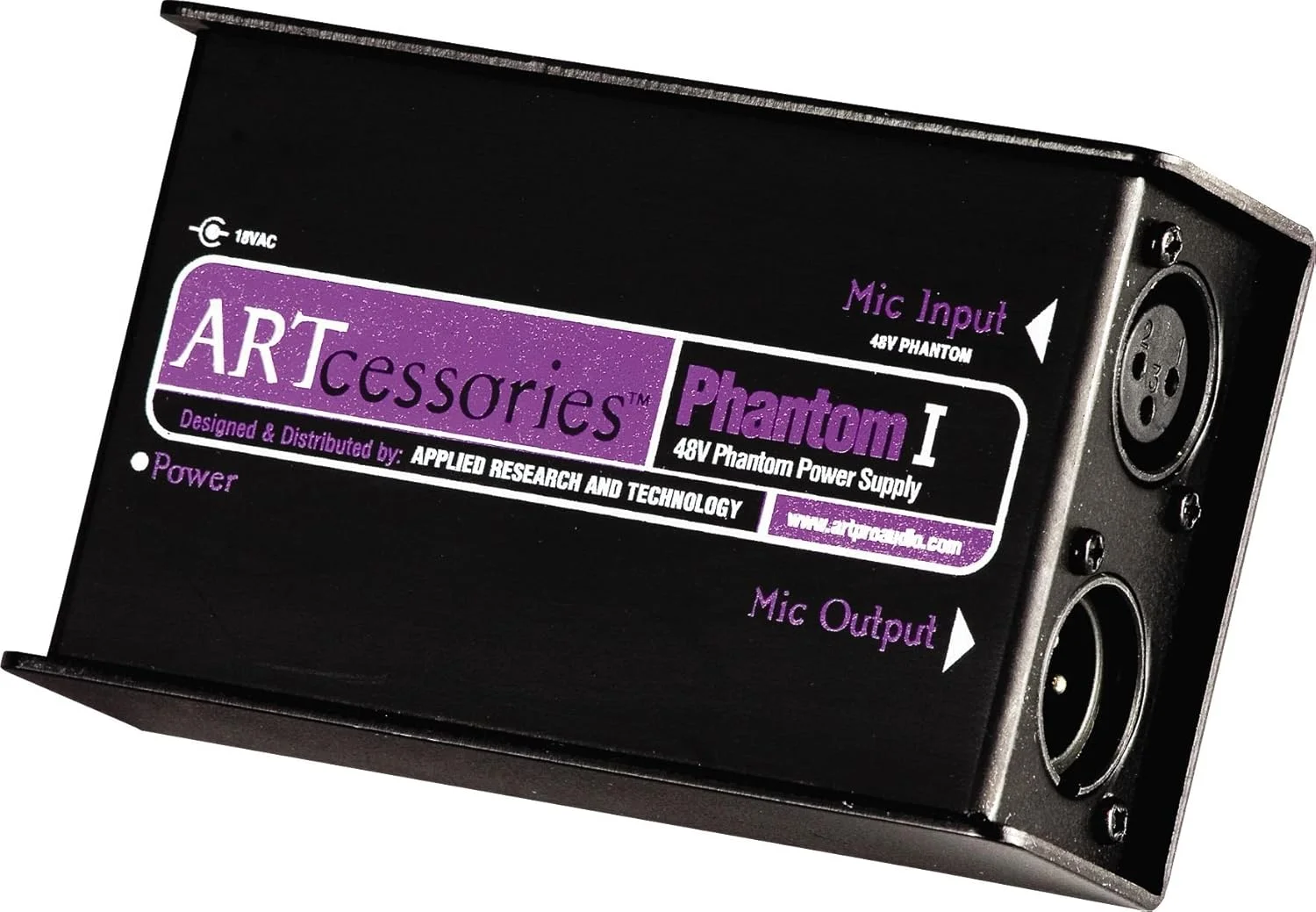 منبع تغذیه فانتوم 48 ولت میکروفون ART Phantom I