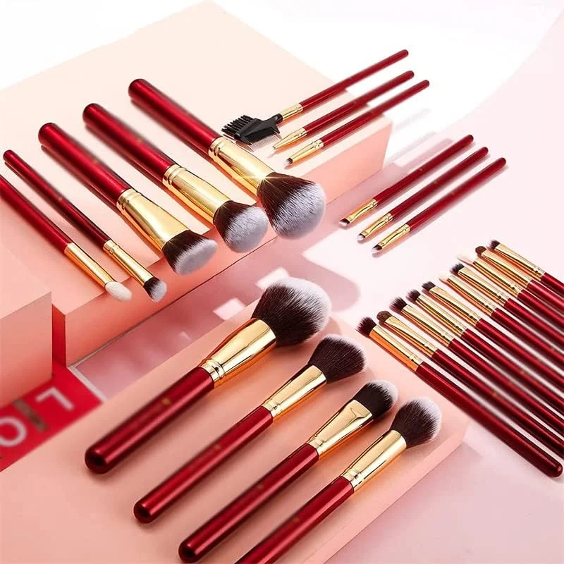 ست برس آرایشی 27 عددی حرفه ای، موی مصنوعی بز و موی اسبچه، شامل برس های کابوکی، کرم پودر، سایه چشم و برس ترکیبی ست برس آرایشی 27 عددی حرفه ای، موی مصنوعی بز و موی اسبچه، شامل برس های کابوکی، کرم پودر، سایه چشم و برس ترکیبی