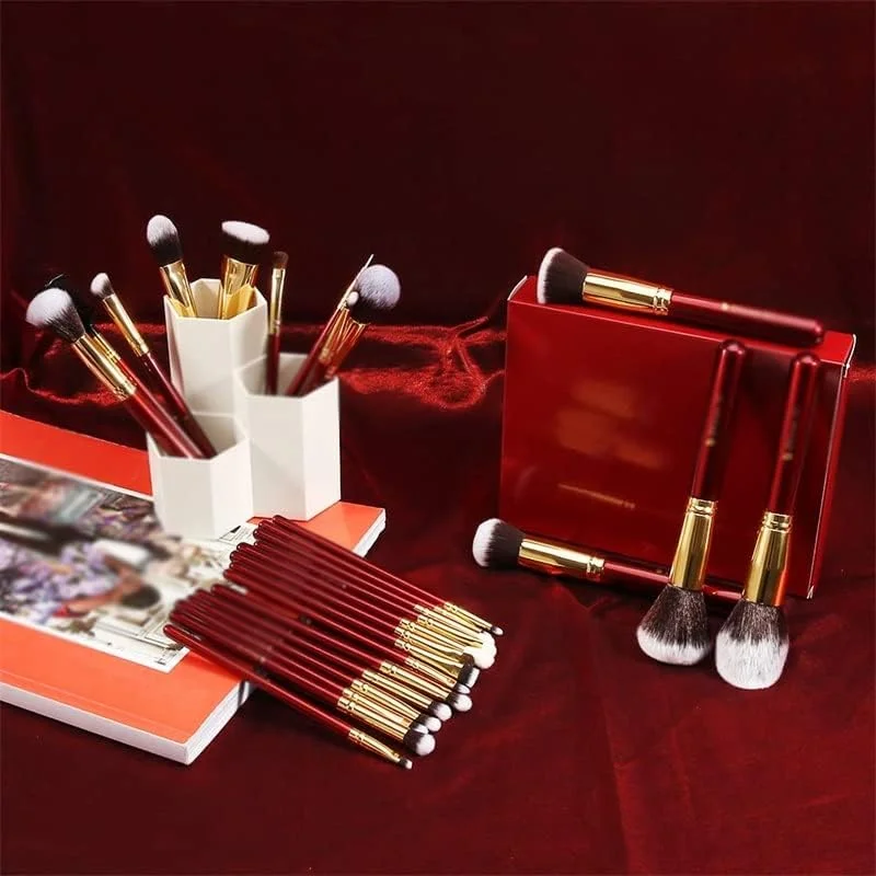 ست برس آرایشی 27 عددی حرفه ای، موی مصنوعی بز و موی اسبچه، شامل برس های کابوکی، کرم پودر، سایه چشم و برس ترکیبی ست برس آرایشی 27 عددی حرفه ای، موی مصنوعی بز و موی اسبچه، شامل برس های کابوکی، کرم پودر، سایه چشم و برس ترکیبی