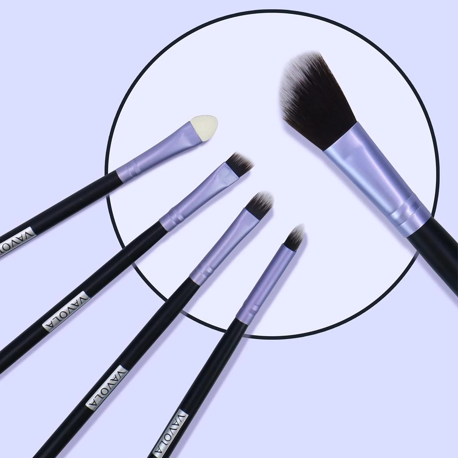مجموعه 5 عددی برس آرایشی نرم و مصنوعی NFI essentials Professional برای صورت و چشم، شامل برس های لوازم آرایشی برای سایه چشم، پودر، لب و ابرو مجموعه 5 عددی برس آرایشی نرم و مصنوعی NFI essentials Professional برای صورت و چشم، شامل برس های لوازم آرایشی برای سایه چشم، پودر، لب و ابرو
