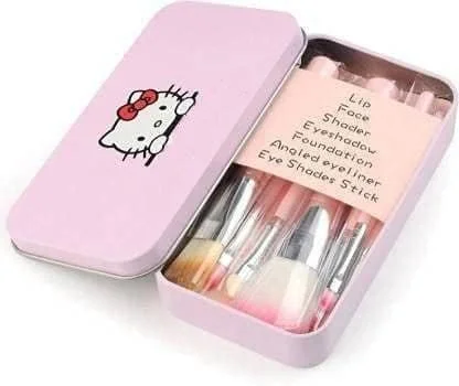 Prasadhkam Women's & Girl's Soft Bristles 7 Pcs Pink Makeup Brushes Set with 1 Pink Beauty Blender - (Pack of 8) Prasadhkam Women's & Girl's Soft Bristles 7 Pcs Pink Makeup Brushes Set with 1 Pink Beauty Blender - (Pack of 8)