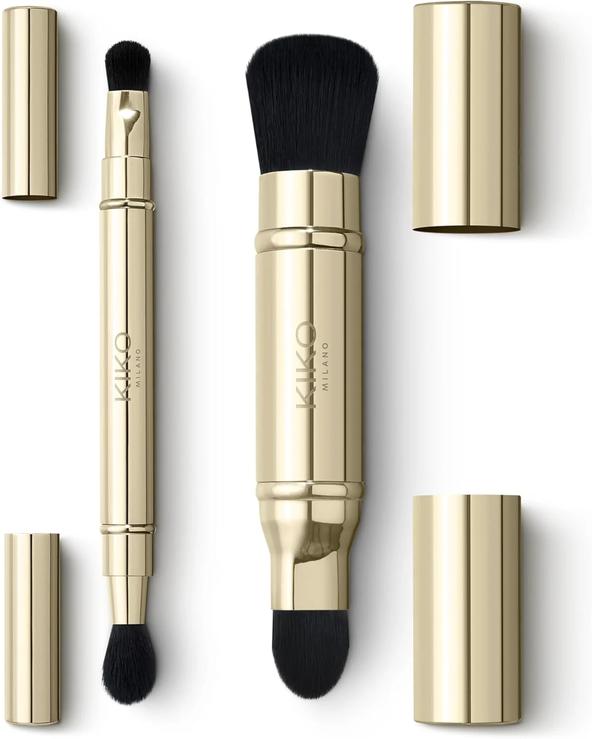 ست هدیه براش های ضروری Holiday Première KIKO Milano | ست هدیه براش: براش دوگانه صورت و براش دوگانه چشم