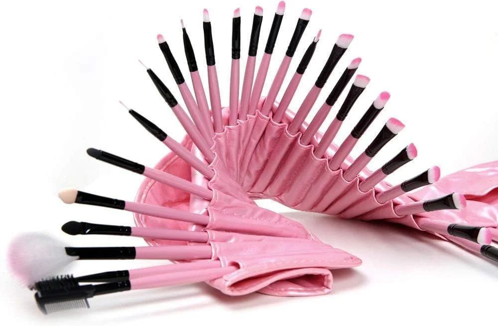 ست برس آرایشی نرم 32 تکه PINK Pro به همراه کیف