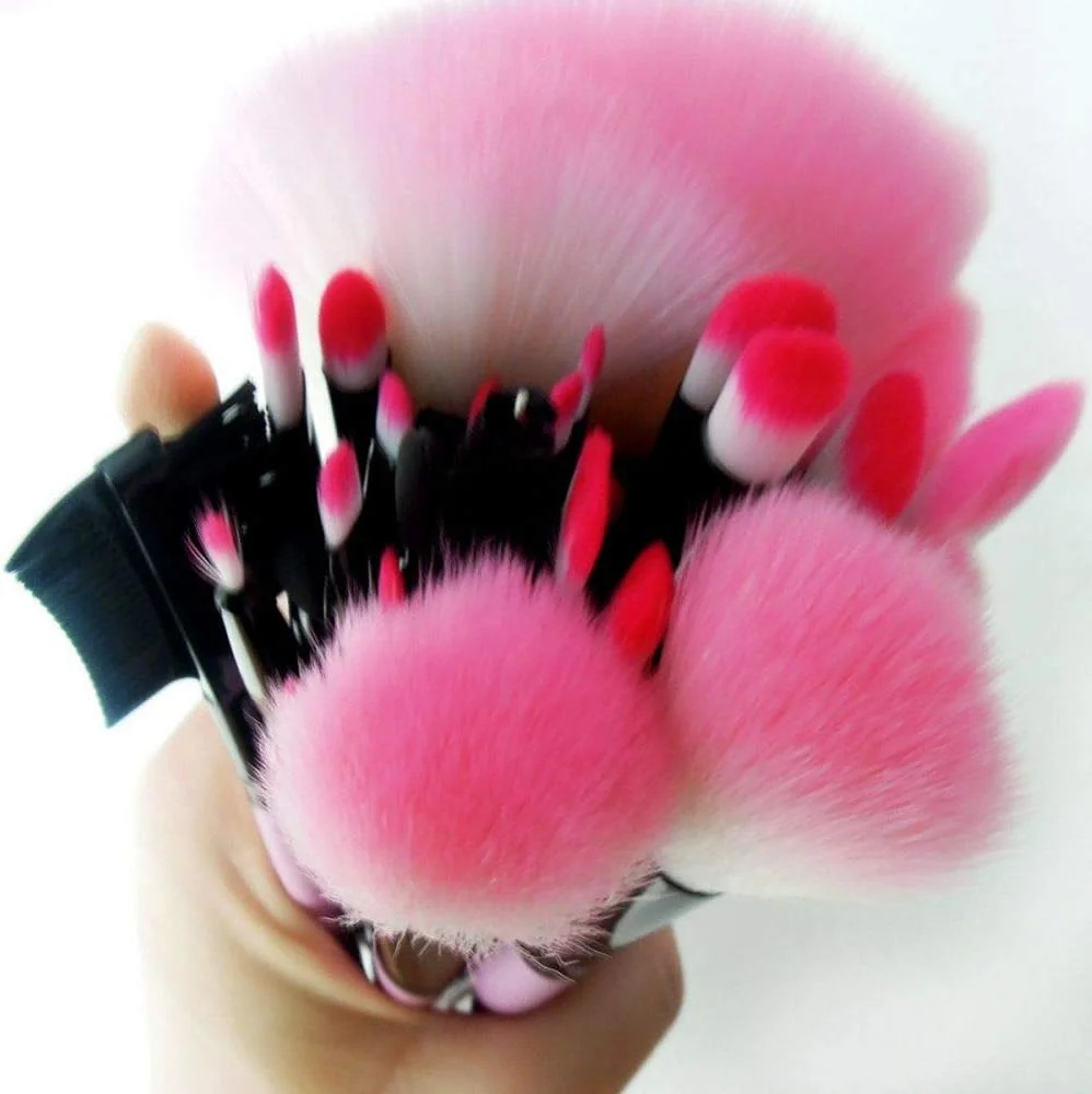 ست برس آرایشی نرم 32 تکه PINK Pro به همراه کیف