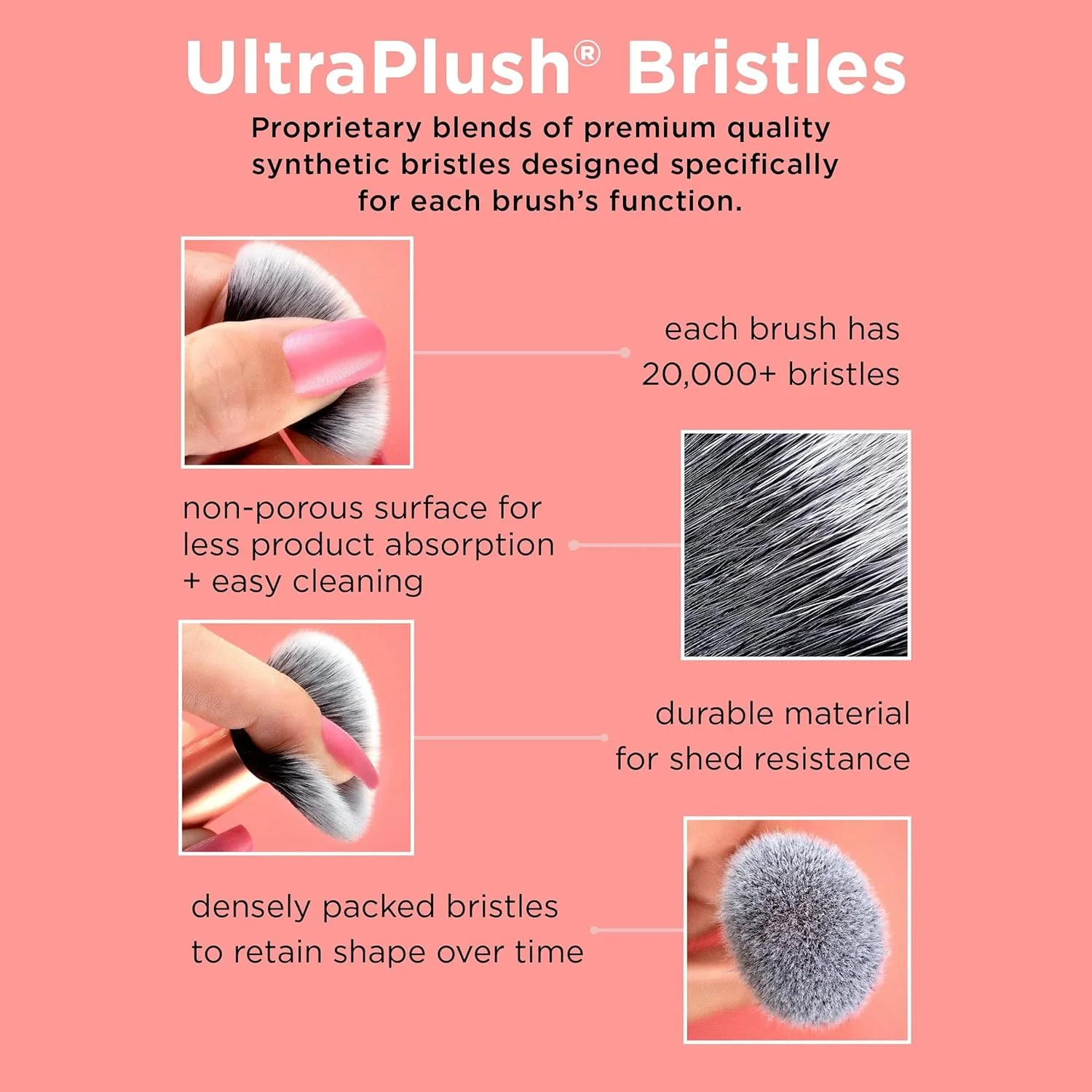 ست براش آرایشی Real Techniques Flawless Base، Rt1533 ست براش آرایشی Real Techniques Flawless Base، Rt1533