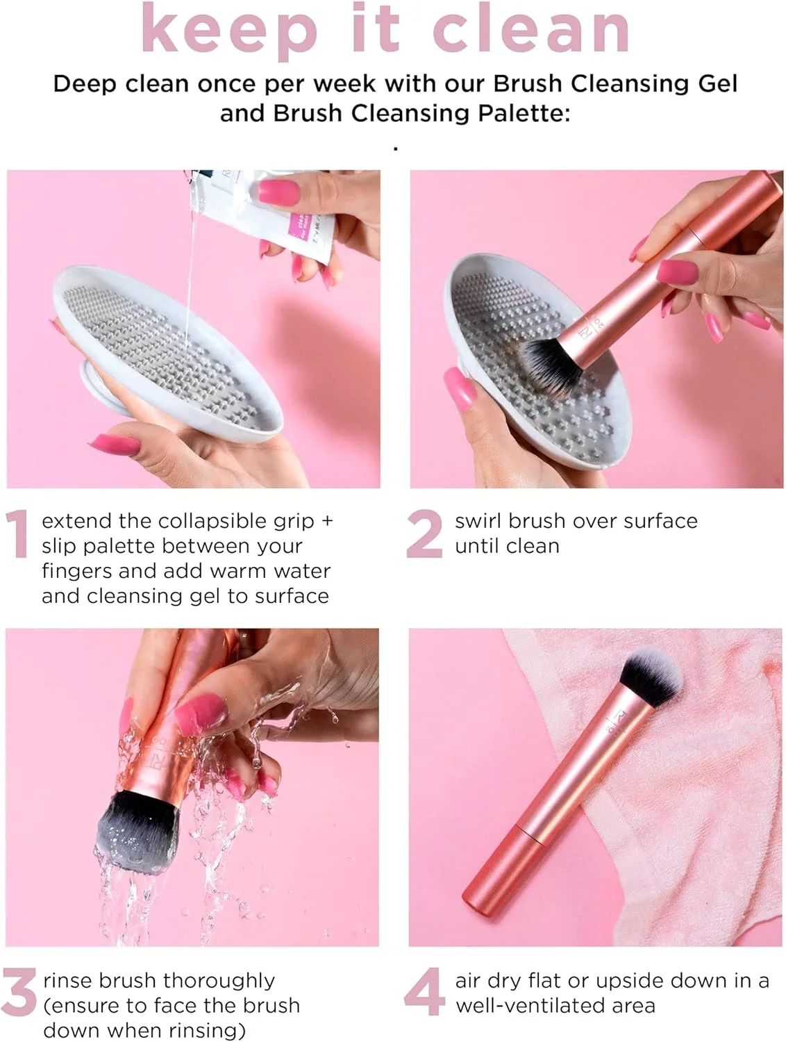 ست براش آرایشی Real Techniques Flawless Base، Rt1533 ست براش آرایشی Real Techniques Flawless Base، Rt1533
