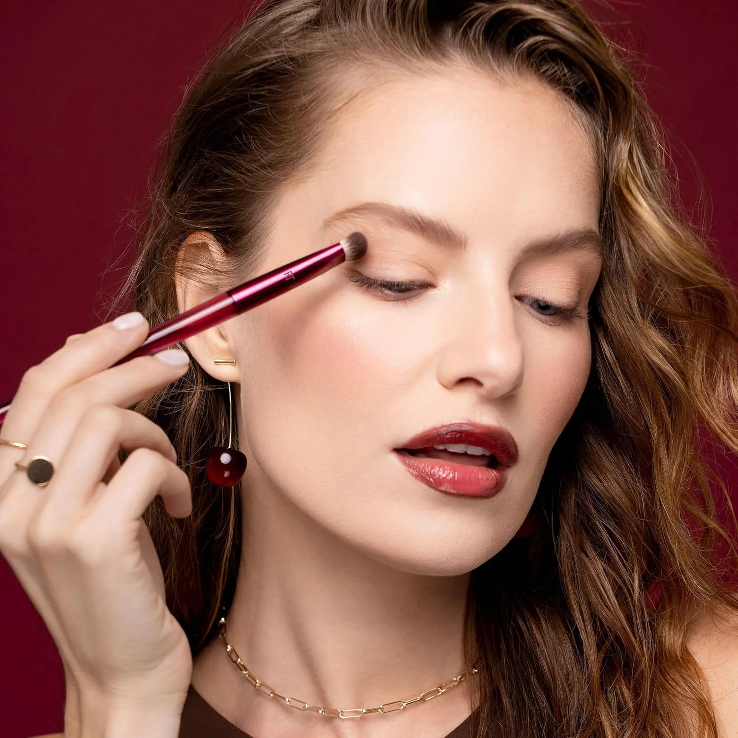 Real Techniques Cherry On Top MesmerEYES Brush Trio, Limited Edition Makeup Brush Set, Synthetic Bristles, Eyeshadow Blending Brushes, Vegan & Cruelty-Free, For Powder & Cream Shadow, 3 Piece Set Real Techniques Cherry On Top MesmerEYES Brush Trio, Limited Edition Makeup Brush Set, Synthetic Bristles, Eyeshadow Blending Brushes, Vegan & Cruelty-Free, For Powder & Cream Shadow, 3 Piece Set