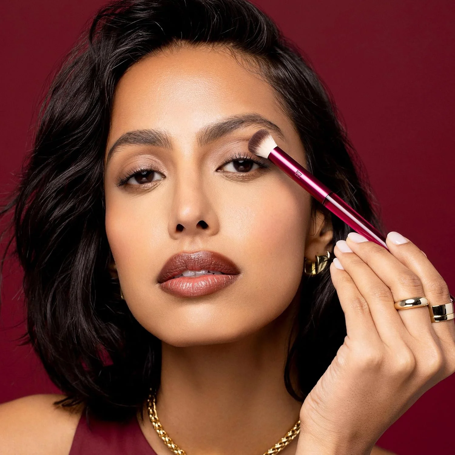 Real Techniques Cherry On Top MesmerEYES Brush Trio, Limited Edition Makeup Brush Set, Synthetic Bristles, Eyeshadow Blending Brushes, Vegan & Cruelty-Free, For Powder & Cream Shadow, 3 Piece Set Real Techniques Cherry On Top MesmerEYES Brush Trio, Limited Edition Makeup Brush Set, Synthetic Bristles, Eyeshadow Blending Brushes, Vegan & Cruelty-Free, For Powder & Cream Shadow, 3 Piece Set