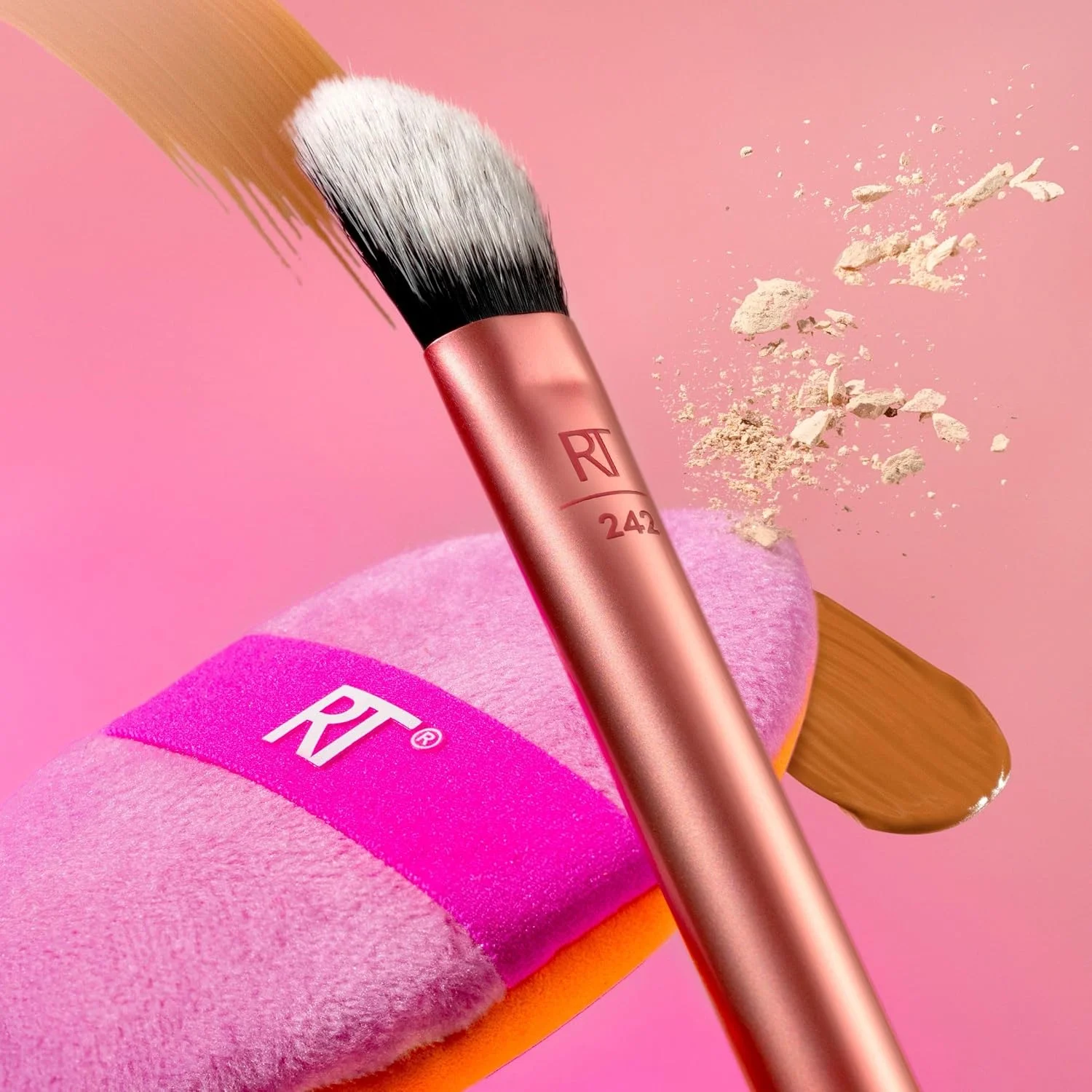 Real Techniques Precision Perfection Duo, Viral Kitten Paw Concealer Brush & Dual-Sided Powder Puff For Powder & Foundation, Travel Friendly Makeup Brush Set, Cruelty-Free, 2 Piece Set Real Techniques Precision Perfection Duo, Viral Kitten Paw Concealer Brush & Dual-Sided Powder Puff For Powder & Foundation, Travel Friendly Makeup Brush Set, Cruelty-Free, 2 Piece Set