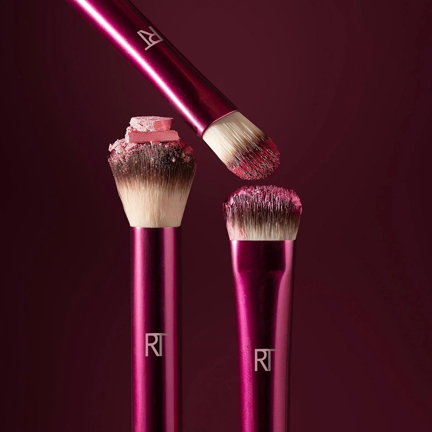 Real Techniques Cherry On Top MesmerEYES Brush Trio, Limited Edition Makeup Brush Set, Synthetic Bristles, Eyeshadow Blending Brushes, Vegan & Cruelty-Free, For Powder & Cream Shadow, 3 Piece Set Real Techniques Cherry On Top MesmerEYES Brush Trio, Limited Edition Makeup Brush Set, Synthetic Bristles, Eyeshadow Blending Brushes, Vegan & Cruelty-Free, For Powder & Cream Shadow, 3 Piece Set