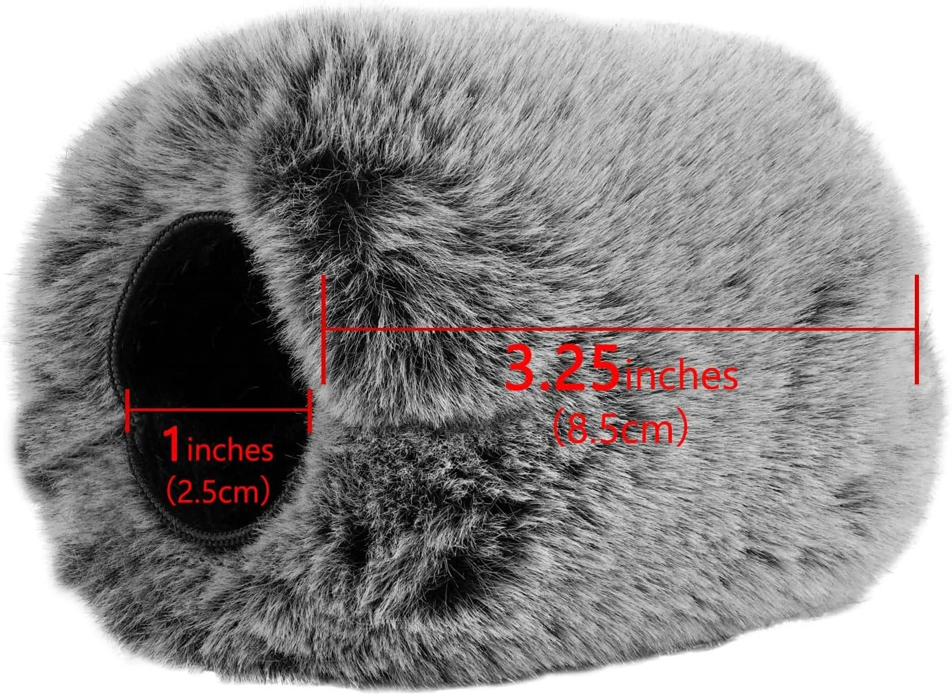 محافظ باد خزدار Geekria for Creators سازگار با میکروفون های RODE NT1, NT1-A, NT2-A, NT1000, NT2000, K2، روکش ضد باد DeadCat، محافظ باد، Windjammer، روکش کرکی شیشه جلو (خاکستری / 2 عدد)