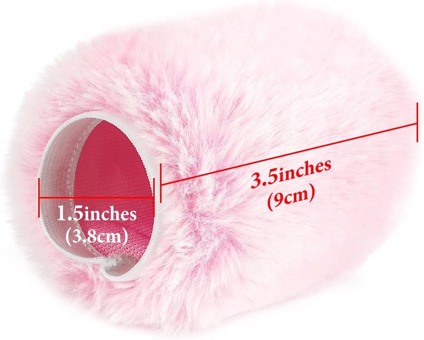 Geekria for Creators بادگیر خزدار سازگار با Razer Seiren X، Seiren Emote، Seiren Elite، پوشش میکروفون DeadCat، بادگیر، Windjammer، محافظ باد کرکی (صورتی / 2 عدد)