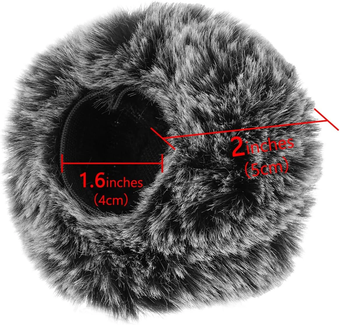 محافظ باد خزدار Geekria for Creators سازگار با Blue Yeti Nano، روکش ضد باد میکروفون DeadCat، محافظ باد کرکی (خاکستری / 2 عدد)