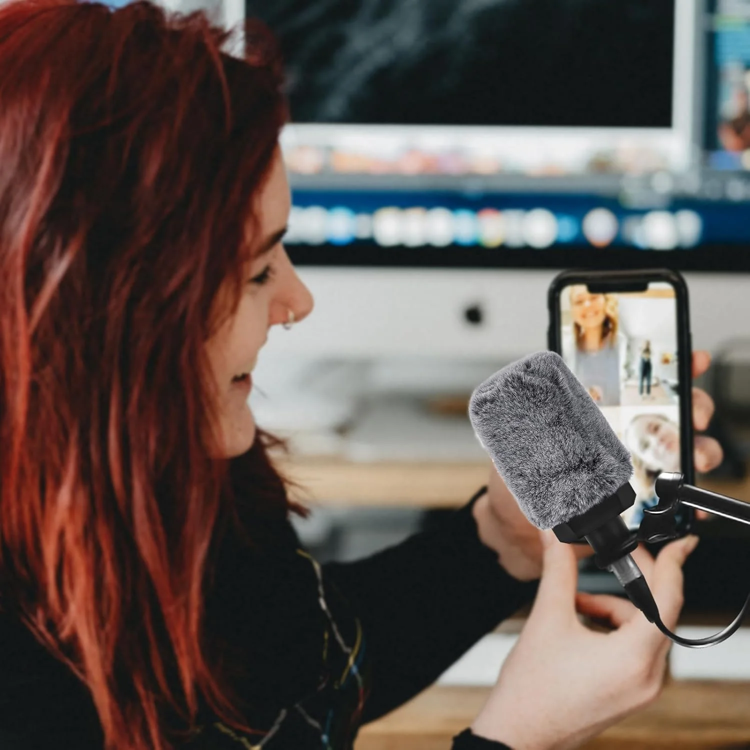 Geekria for Creators Furry Windscreen for 1.6'' (40mm) Diameter Microphones, Mic DeadCat Wind Cover Muff, Fluff Cover Windshield Compatible with HyperX SoloCast (Grey / 2 Pack) Geekria for Creators Furry Windscreen for 1.6'' (40mm) Diameter Microphones, Mic DeadCat Wind Cover Muff, Fluff Cover Windshield Compatible with HyperX SoloCast (Grey / 2 Pack)