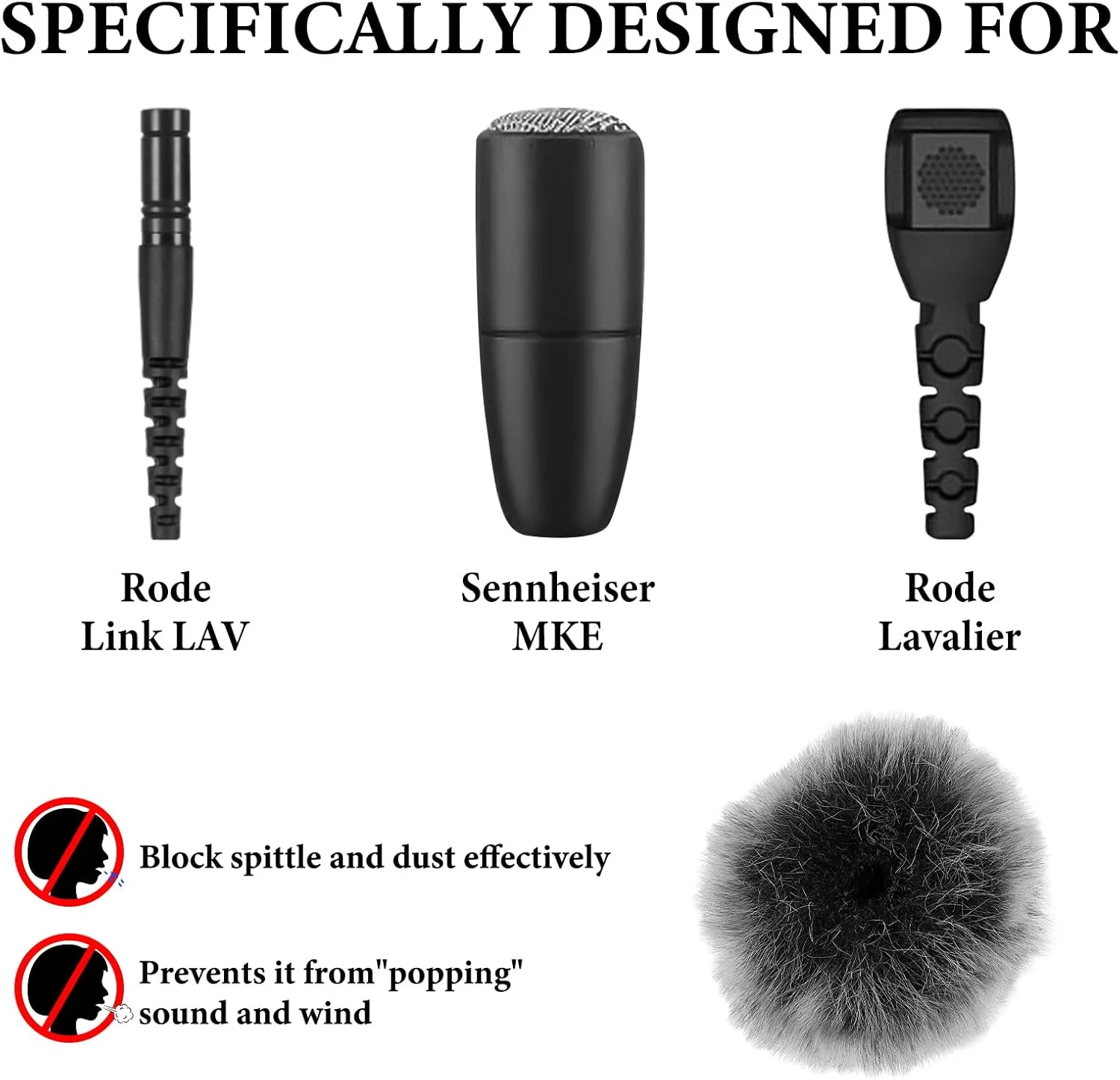 Geekria for Creators خز بادگیر برای میکروفون های با قطر 0.2 اینچ (5 میلی متر)، پوشش ضد باد میکروفون DeadCat، Windbuster، پوشش کرکی شیشه جلو سازگار با Sennheiser MKE (خاکستری / 2 عدد) Geekria for Creators خز بادگیر برای میکروفون های با قطر 0.2 اینچ (5 میلی متر)، پوشش ضد باد میکروفون DeadCat، Windbuster، پوشش کرکی شیشه جلو سازگار با Sennheiser MKE (خاکستری / 2 عدد)