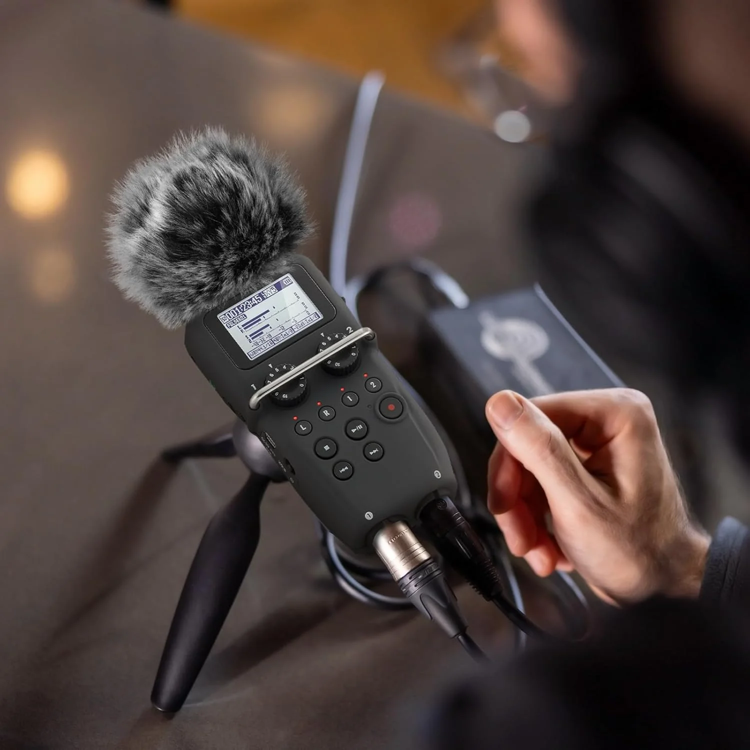 Geekria for Creators Furry Windscreen Compatible with ZOOM H5, H6 Handy Recorder, Mic DeadCat Wind Cover Muff, Fluff Cover Windshield, Portable Digital Recorder (Grey / 2 Pack)