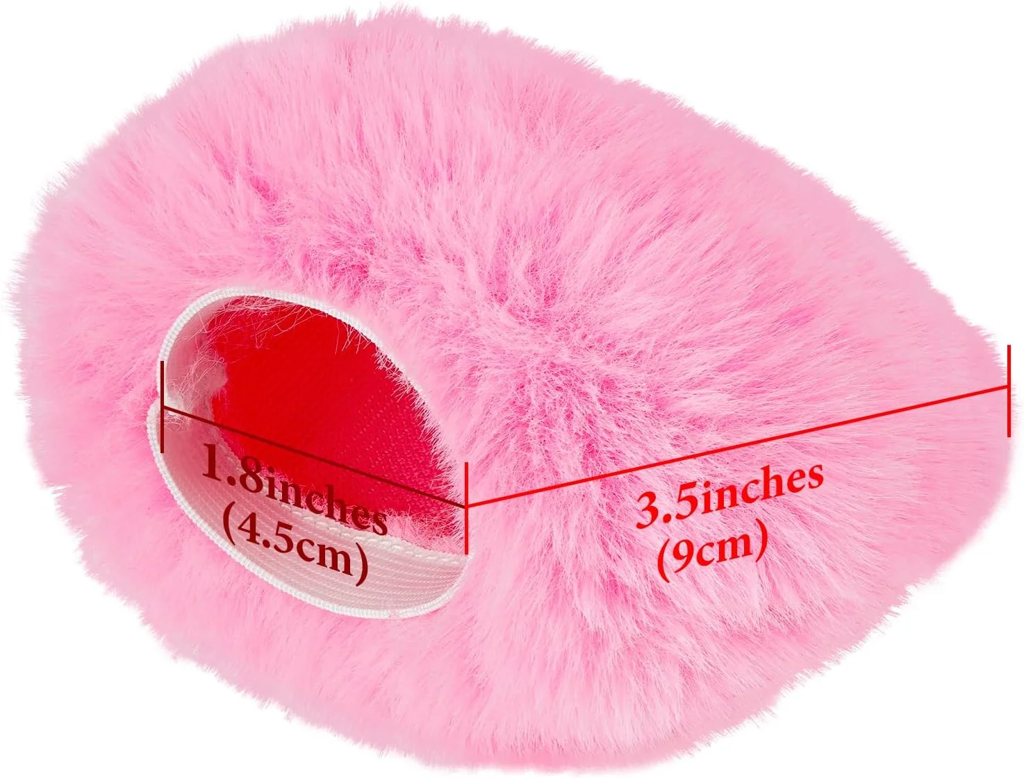 Geekria for Creators بادگیر خزدار سازگار با میکروفون Blue Yeti و Yeti Pro USB، پوشش ضد باد میکروفون DeadCat، محافظ باد، Windjammer، پوشش کرکی شیشه جلو (صورتی / 2 عدد)