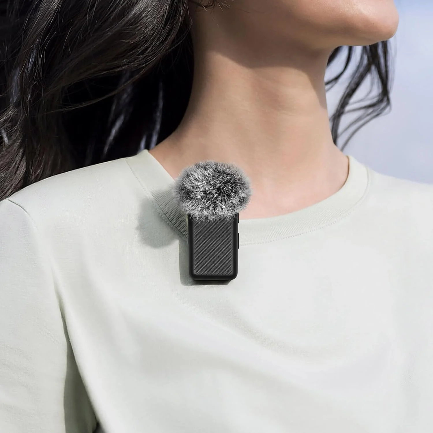 Geekria for Creators روکش خزدار میکروفون سازگار با DJI Mic، روکش ضد باد میکروفون DeadCat، روکش کرکی شیشه جلو، کاهش نویز باد (خاکستری / 2 عدد)