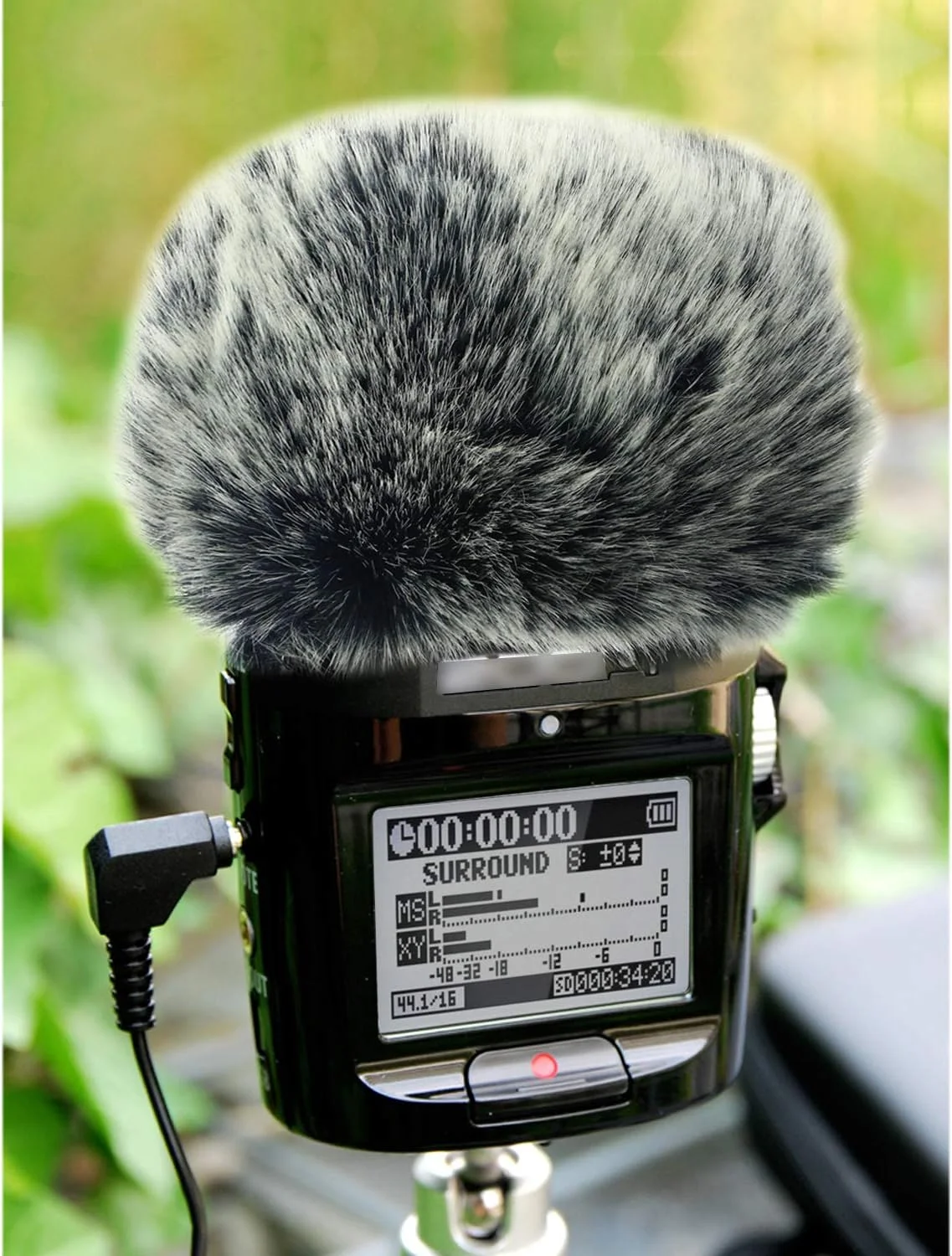 پوشش میکروفون خزدار بیرونی برای ضبط کننده های دیجیتال قابل حمل زوم H4N Pro، پوشش بادگیر خزدار میکروفون زوم، روکش گربه مرده، فیلتر پاپ از YOUSHARES