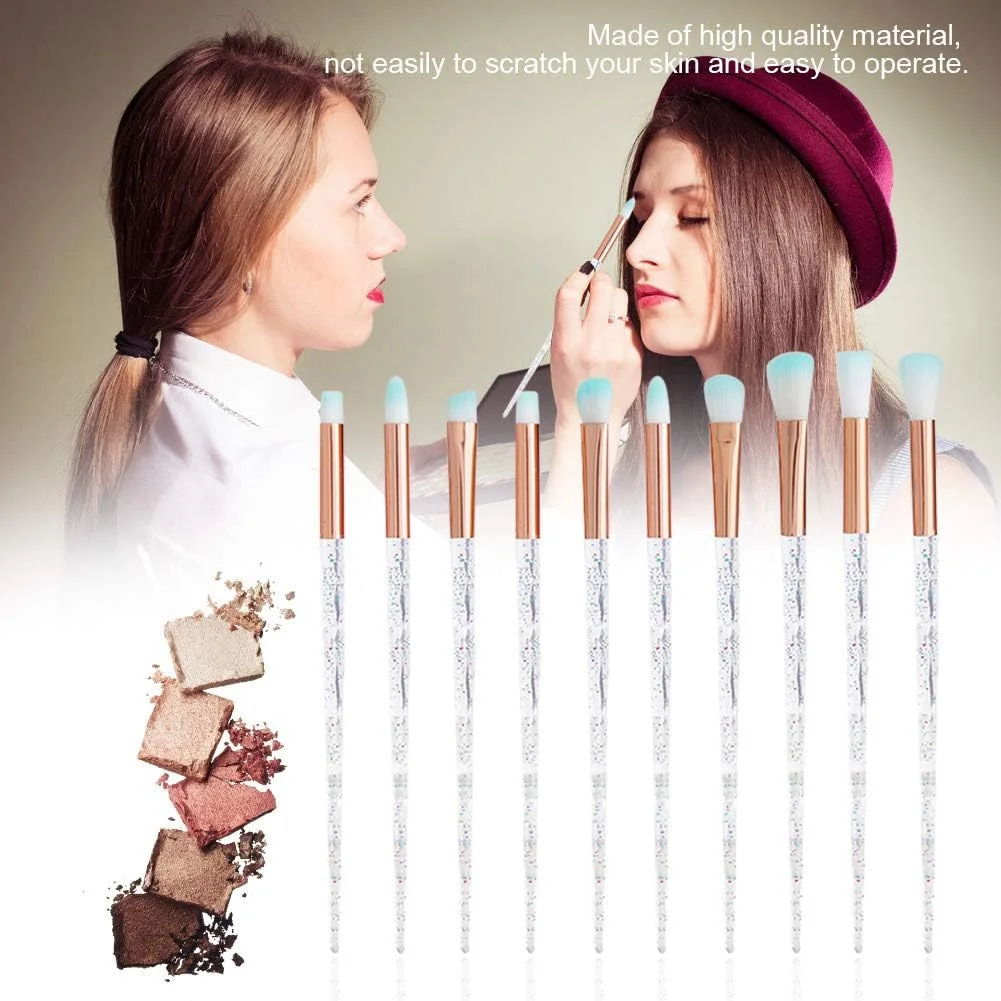 Make-up Brushes Set, Eye Makeup Brush Kit, Eyeshadow Eyebrow Eyeliner Cosmetic Set Beauty Tool(10pcs)