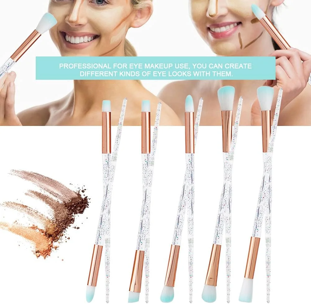 Make-up Brushes Set, Eye Makeup Brush Kit, Eyeshadow Eyebrow Eyeliner Cosmetic Set Beauty Tool(10pcs)