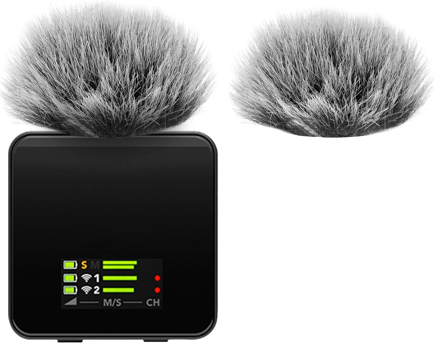 Geekria for Creators خز بادگیر سازگار با Rode Wireless GO Gen 3 III، GO 2، PRO، ME Mic DeadCat روکش بادگیر، روکش کرکی شیشه جلو، کاهش نویز باد (خاکستری / 2 عدد)