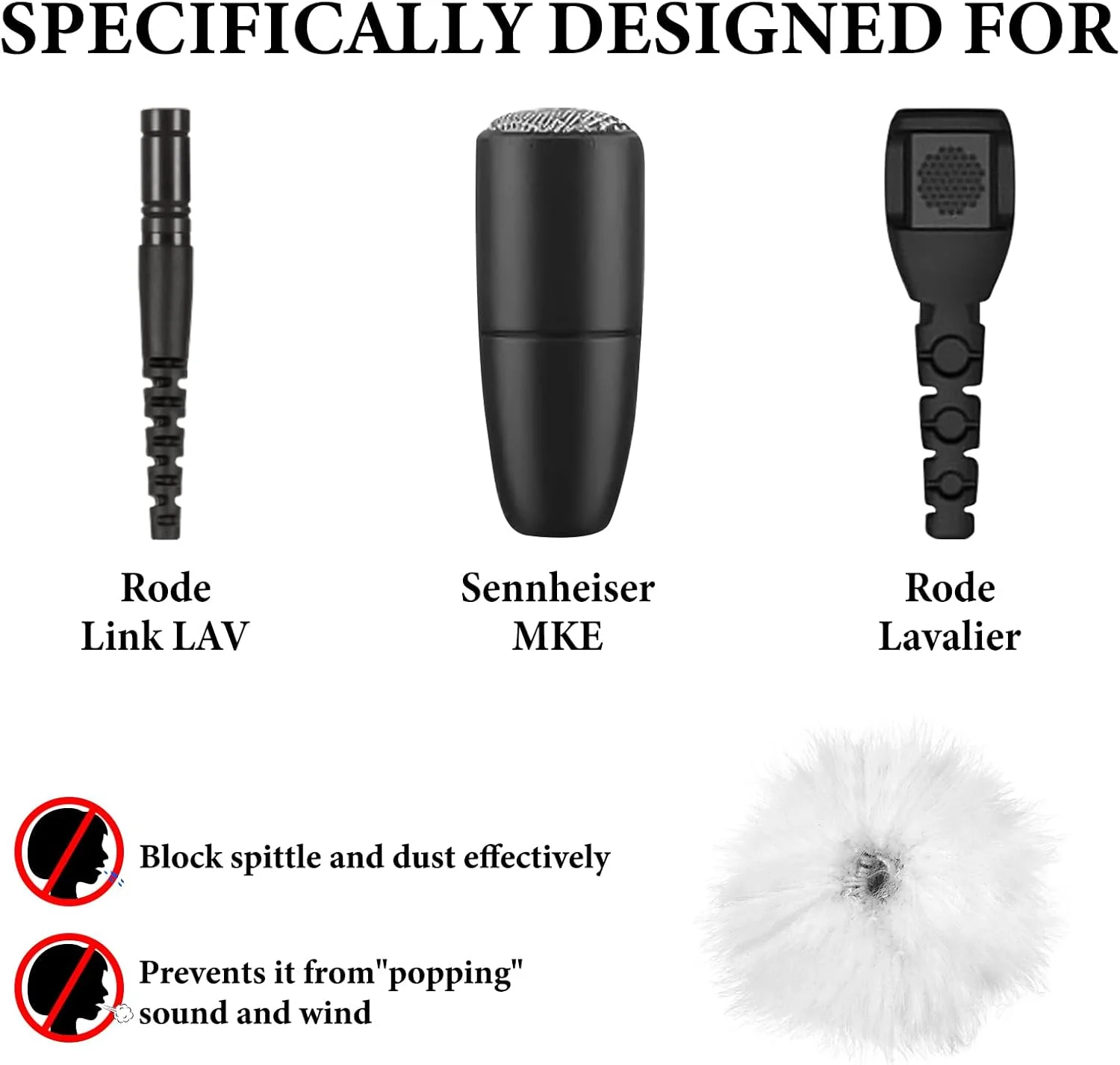 Geekria for Creators بادگیر خزدار برای میکروفون با قطر 5 میلیمتر (0.2 اینچ)، پوشش ضد باد میکروفون DeadCat، محافظ باد، پوشش کرکی سازگار با Rode Lavalier (سفید / 2 عددی) Geekria for Creators بادگیر خزدار برای میکروفون با قطر 5 میلیمتر (0.2 اینچ)، پوشش ضد باد میکروفون DeadCat، محافظ باد، پوشش کرکی سازگار با Rode Lavalier (سفید / 2 عددی)