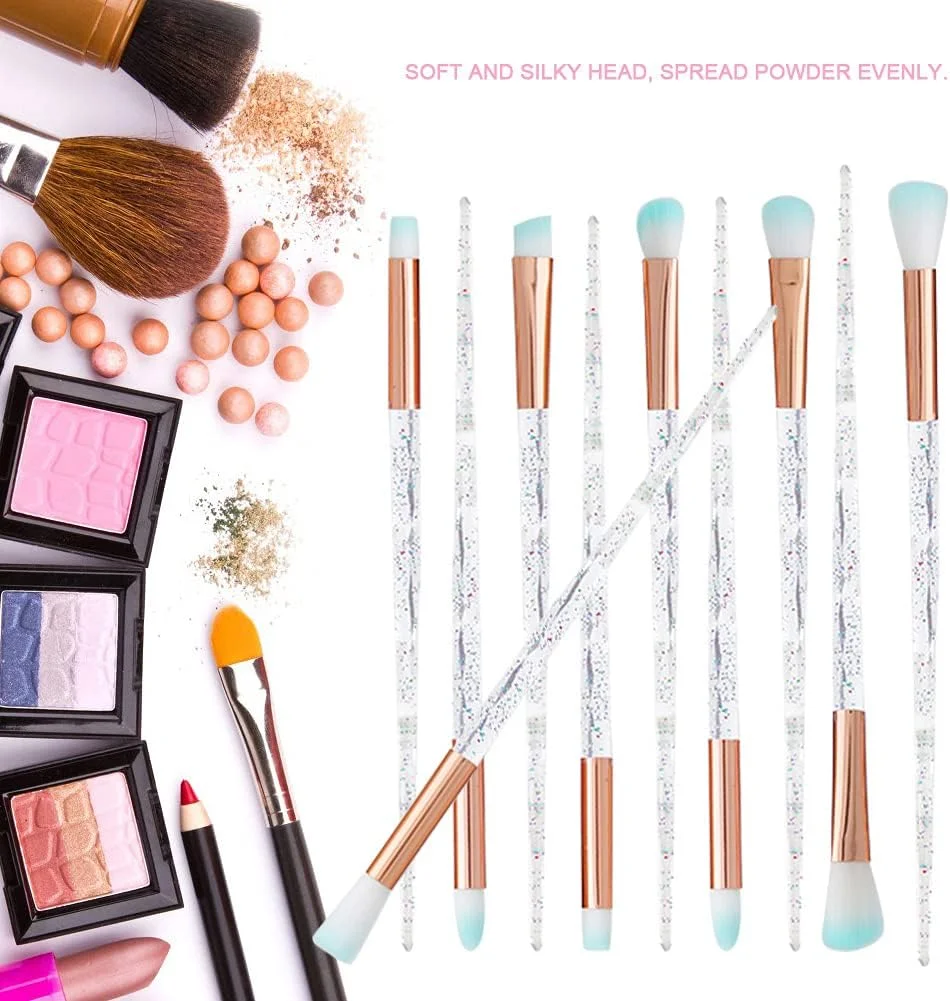 Make-up Brushes Set, Eye Makeup Brush Kit, Eyeshadow Eyebrow Eyeliner Cosmetic Set Beauty Tool(10pcs)