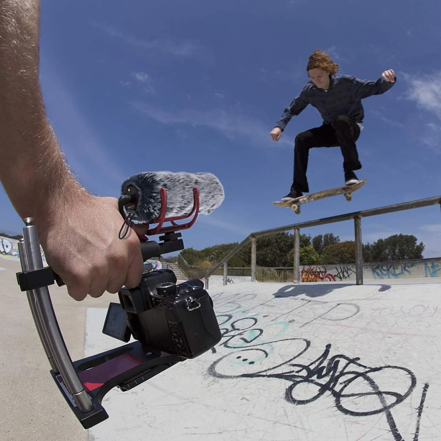 محافظ بادگیر میکروفون یوشیرز - خز ضد باد میکروفون مناسب برای میکروفون دوربین Rode VideoMic GO