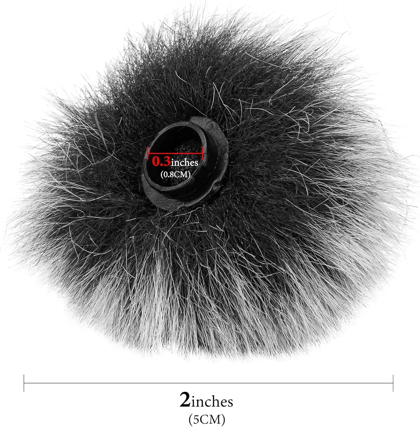 Geekria for Creators خز بادگیر سازگار با Rode Wireless GO Gen 3 III، GO 2، PRO، ME Mic DeadCat روکش بادگیر، روکش کرکی شیشه جلو، کاهش نویز باد (خاکستری / 2 عدد)