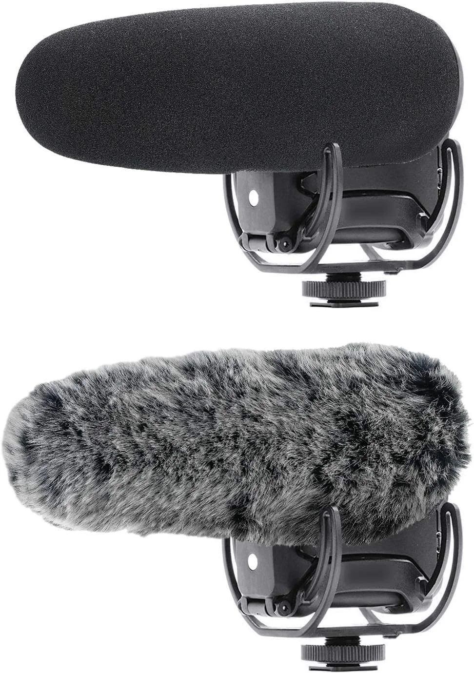 YOUSHARES محافظ باد Deadcat و فوم بادگیر میکروفون Videomic Pro+، فوم و خز بادگیر برای میکروفون دوربین Rode Videomic Pro+ (بسته 2 عددی) YOUSHARES محافظ باد Deadcat و فوم بادگیر میکروفون Videomic Pro+، فوم و خز بادگیر برای میکروفون دوربین Rode Videomic Pro+ (بسته 2 عددی)