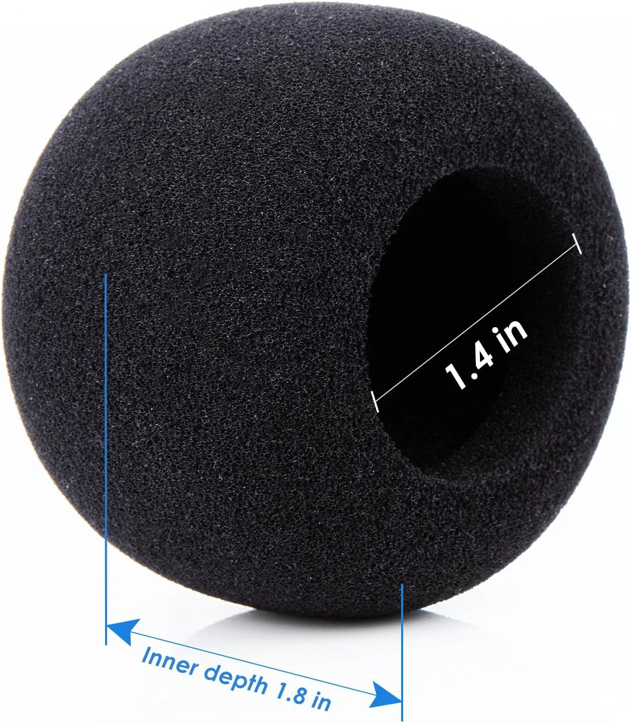 محافظ فوم و خزدار میکروفون زوم H1n یوشیرز، مناسب برای استفاده در محیط های داخلی و خارجی، فیلتر پاپ/محافظ بادگیر، مناسب برای ضبط کننده دیجیتال قابل حمل زوم H1n و H1