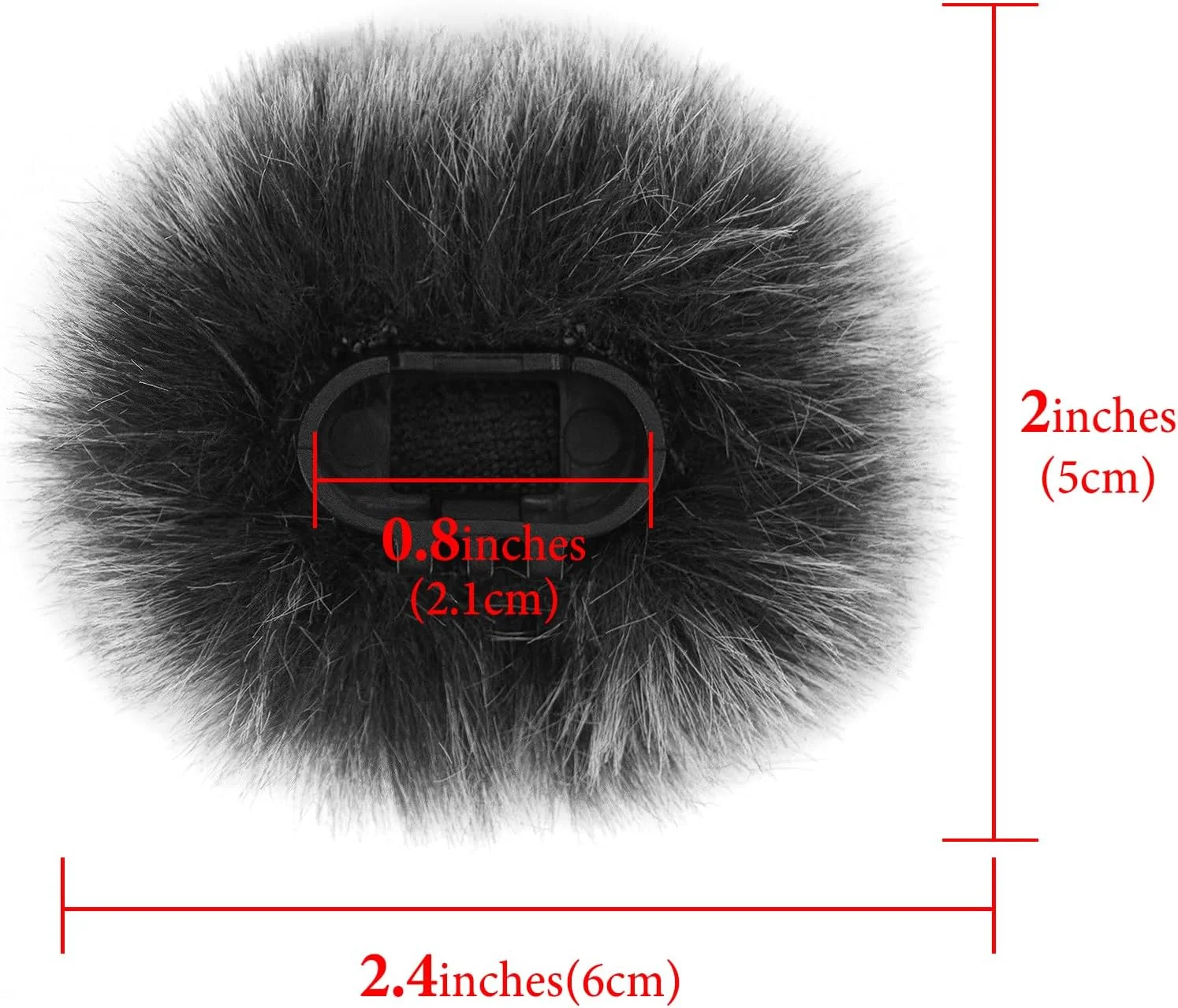 محافظ باد خزدار Geekria for Creators سازگار با میکروفون بی سیم Hollyland Lark M1، پوشش ضد باد میکروفون DeadCat، محافظ پشمی، کاهش نویز باد (خاکستری / 2 عدد)