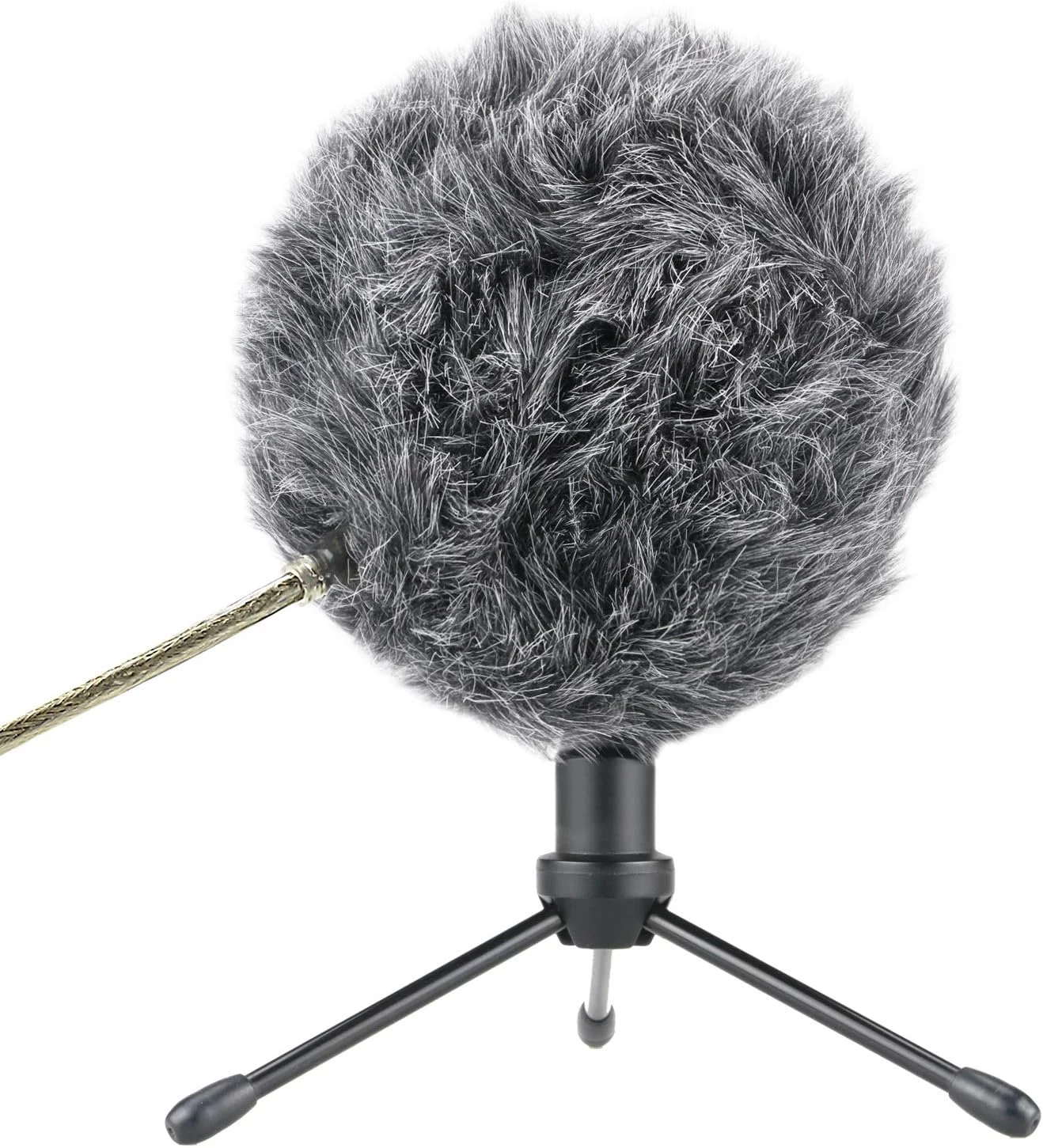 محافظ بادگیر خزدار YOUSHARES - فیلتر پاپ سفارشی برای میکروفون، پوشش بادگیر Deadcat برای بهبود کیفیت صدای میکروفون Blue Snowball iCE (خاکستری) محافظ بادگیر خزدار YOUSHARES - فیلتر پاپ سفارشی برای میکروفون، پوشش بادگیر Deadcat برای بهبود کیفیت صدای میکروفون Blue Snowball iCE (خاکستری)